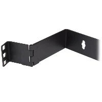 StarTech.com 1U 19in Hinged Wall Mounting Bracket for Patch Panels, Wall mounted rack, Black, 8 kg, 1U, Square, Open