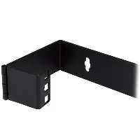 StarTech.com 1U 19in Hinged Wall Mounting Bracket for Patch Panels, Wall mounted rack, Black, 8 kg, 1U, Square, Open