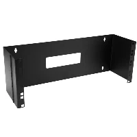 StarTech.com 4U 19in Hinged Wall Mounting Bracket for Patch Panels, Wall mounted rack, 4U, 15 kg, 2.2 kg, Black