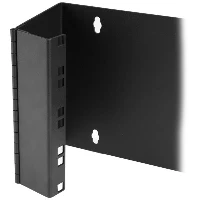 StarTech.com 4U 19in Hinged Wall Mounting Bracket for Patch Panels, Wall mounted rack, 4U, 15 kg, 2.2 kg, Black