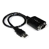 StarTech.com 1 ft USB to RS232 Serial DB9 Adapter Cable with COM Retention, Black, CE, FCC, Mac OS X 13.0 Ventura, 70 g, 1 pc(s), 145 mm