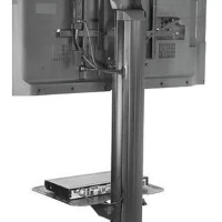 Peerless SR560M, Multimedia cart, Black, 68.2 kg, 4.55 kg, 81.3 cm (32