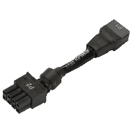HP 6pin to 8pin Power Supply Adapter, 8-pin, 6-pin, Black