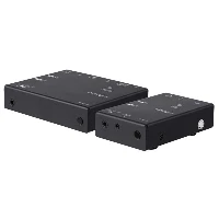 StarTech.com HDMI over IP Extender with Video Compression - 1080p, 1920 x 100 pixels, AV transmitter & receiver, 15 m, Wired, Black