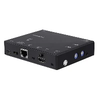 StarTech.com HDMI over IP Extender with Video Compression - 1080p, 1920 x 100 pixels, AV transmitter & receiver, 15 m, Wired, Black