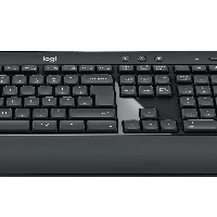 Logitech Advanced MK540, Wireless, RF Wireless, Membrane, QWERTY, Black, White, Mouse included