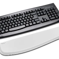 Kensington ErgoSoft Wrist Rest for Standard Keyboards, Faux leather, Gel, Grey, 101 x 445 x 15 mm, 580 g