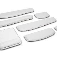 Kensington ErgoSoft Wrist Rest Mouse Pad for Standard Mouse, Grey, Monochromatic, Faux leather, Gel, Wrist rest