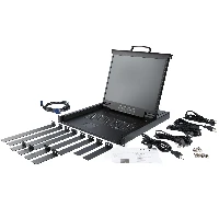 StarTech.com Rackmount KVM Console - Single Port VGA KVM with 17