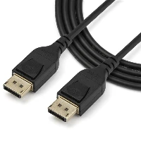 StarTech.com 2 m VESA Certified DisplayPort 1.4 Cable - 8K 60Hz HBR3 HDR - 6 ft Super UHD DisplayPort to DisplayPort Monitor Cord - Ultra HD 4K 120Hz DP 1.4 Slim Video Cable M/M DP Connector, 2 m, DisplayPort, DisplayPort, Male, Male, 7680 x 4320 pixels