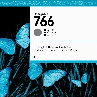 HP 766 300-ml Gray DesignJet Ink Cartridge, Standard Yield, Dye-based ink, 300 ml, 1 pc(s)