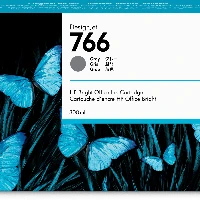 HP 766 300-ml Gray DesignJet Ink Cartridge, Standard Yield, Dye-based ink, 300 ml, 1 pc(s)
