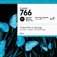 HP 766 300-ml Photo Black DesignJet Ink Cartridge, Standard Yield, Dye-based ink, Dye-based ink, 300 ml, 1 pc(s)