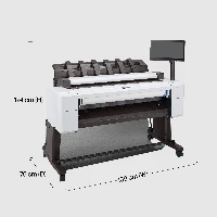 HP Designjet T2600dr 36-in PostScript Multifunction Printer, Thermal inkjet, 2400 x 1200 DPI, HP-GL/2, HP-RTL, PDF 1.7, PostScript 3, TIFF, Cyan, Grey, Magenta, Matte black, Photo black, Yellow, Colour scanning, 600 x 600 DPI