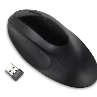 Kensington Pro Fit Ergo Wireless Mouse Black, Right-hand, RF Wireless + Bluetooth, 1600 DPI, Black