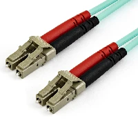 StarTech.com 7m (22ft) LC/UPC to LC/UPC OM3 Multimode Fiber Optic Cable, Full Duplex 50/125m Zipcord Fiber, 100G Networks, LOMMF/VCSEL, <0.3dB Low Insertion Loss, LSZH Fiber Patch Cord, 7 m, OM3, LC, LC