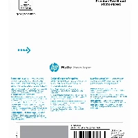 HP Matte Photo Paper, 180 g/m2, 10 x 15 cm (101 x 152 mm), 25 sheets, Matt, 180 g/m, 10x15 cm, White, 25 sheets, Home