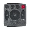 Logitech Rally Remote Control, Webcam, RF Wireless, Press buttons, Black