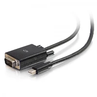 C2G 6ft Mini DisplayPortTM Male to VGA Male Active Adapter Cable - Black, 1.8 m, Mini DisplayPort, VGA (D-Sub), Male, Male, Straight