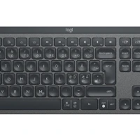 Logitech MX Keys, Full-size (100%), RF Wireless + Bluetooth, QWERTY, Graphite