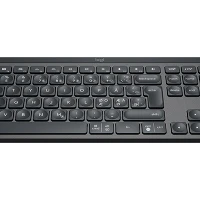 Logitech MX Keys, Full-size (100%), RF Wireless + Bluetooth, QWERTY, Graphite