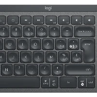 Logitech MX Keys, Full-size (100%), RF Wireless + Bluetooth, AZERTY, Graphite