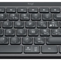 Logitech MX Keys, Full-size (100%), RF Wireless + Bluetooth, AZERTY, Graphite