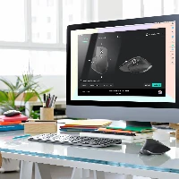 Logitech MX Keys, Full-size (100%), RF Wireless + Bluetooth, AZERTY, Graphite