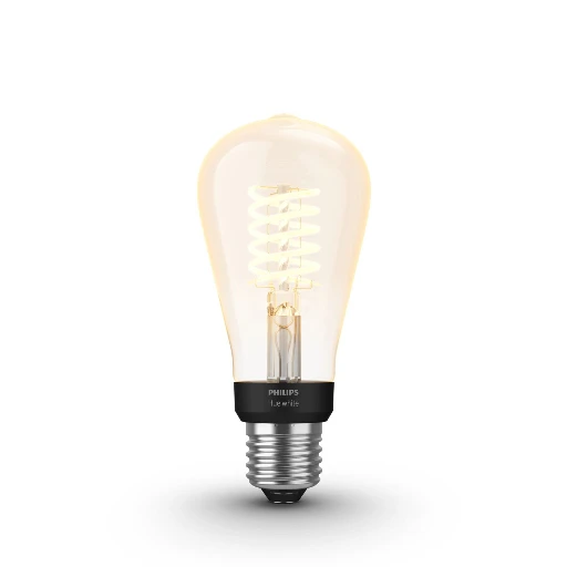 Philips Hue White ST64 Edison  E27 smart bulb, Smart bulb, Black, Grey, Bluetooth/Zigbee, LED, E27, Soft white