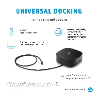 HP USB-C Dock G5, Wired, USB 3.2 Gen 1 (3.1 Gen 1) Type-C, Black, HP, ProBook 450 G7 Notebook PC ProBook 440 G7 Notebook PC ProBook 430 G7 Notebook PC ZHAN 66 Pro 14..., Business
