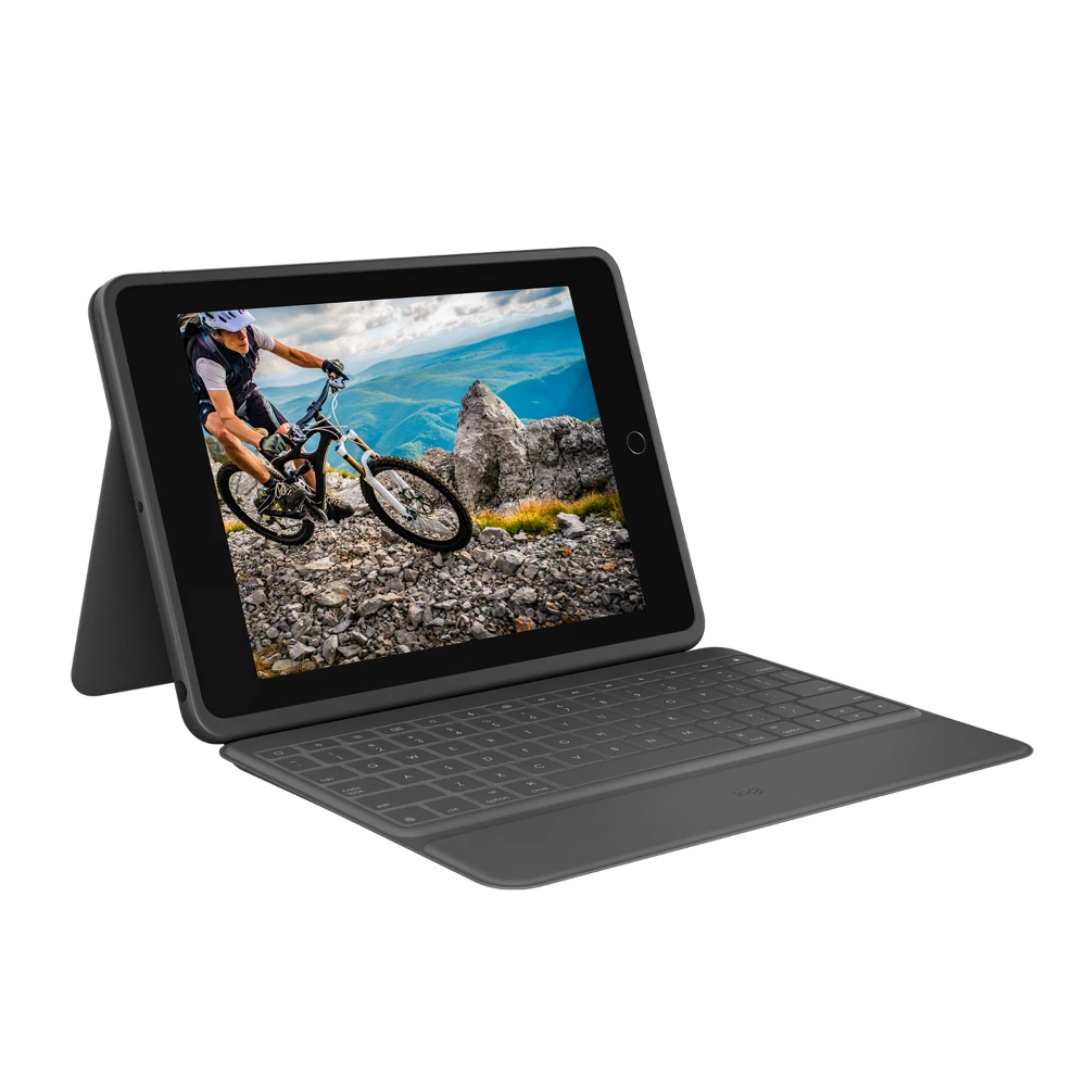 Logitech Rugged Folio For iPad (7th Gen), QWERTY, Spanish, 1.8 cm, 1.2 mm, Apple, iPad (7th Gen)