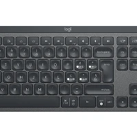 Logitech MX Keys, Full-size (100%), RF Wireless + Bluetooth, QWERTY, Graphite