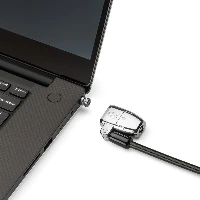 Kensington ClickSafe 2.0 Universal Keyed Laptop Lock, 1.8 m, Kensington, Key, Carbon steel, Black