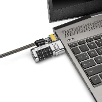Kensington ClickSafe Universal Combination Laptop Lock, 1.8 m, Kensington, Combination lock, Carbon steel, Black, Metallic