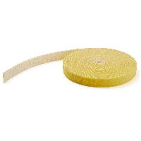 StarTech.com 50ft Hook and Loop Roll - Cut-to-Size Reusable Cable Ties - Bulk Industrial Wire Fastener Tape /Adjustable Fabric Wraps Yellow / Resuable Self Gripping Cable Management Straps, Hook & loop cable tie, Nylon, Yellow, -10 - 80 C, 15200 mm, 19 mm