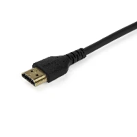 StarTech.com 6ft (2m) Premium Certified HDMI 2.0 Cable with Ethernet - Durable High Speed UHD 4K 60Hz HDR - Rugged M/M HDMI Cord with Aramid Fiber - TPE - Ultra HD Monitors, TVs & Displays, 2 m, HDMI Type A (Standard), HDMI Type A (Standard), Audio Return Channel (ARC), Black