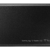 Samsung Portable SSD T7 Touch 2TB - Black, 2000 GB, USB Type-C, 3.2 Gen 2 (3.1 Gen 2), 1050 MB/s, Password protection, Black