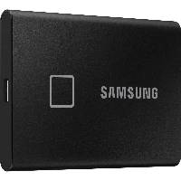 Samsung Portable SSD T7 Touch 2TB - Black, 2000 GB, USB Type-C, 3.2 Gen 2 (3.1 Gen 2), 1050 MB/s, Password protection, Black