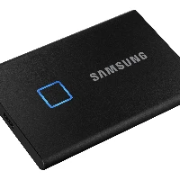 Samsung Portable SSD T7 Touch 2TB - Black, 2000 GB, USB Type-C, 3.2 Gen 2 (3.1 Gen 2), 1050 MB/s, Password protection, Black
