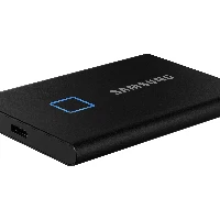 Samsung Portable SSD T7 Touch 2TB - Black, 2000 GB, USB Type-C, 3.2 Gen 2 (3.1 Gen 2), 1050 MB/s, Password protection, Black