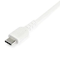 StarTech.com 2m USB A to USB C Charging Cable - Durable Fast Charge & Sync USB 2.0 to USB Type C Data Cord - Rugged TPE Jacket Aramid Fiber M/M 3A White - Samsung S10, iPad Pro, Pixel, 2 m, USB A, USB C, USB 2.0, 480 Mbit/s, White