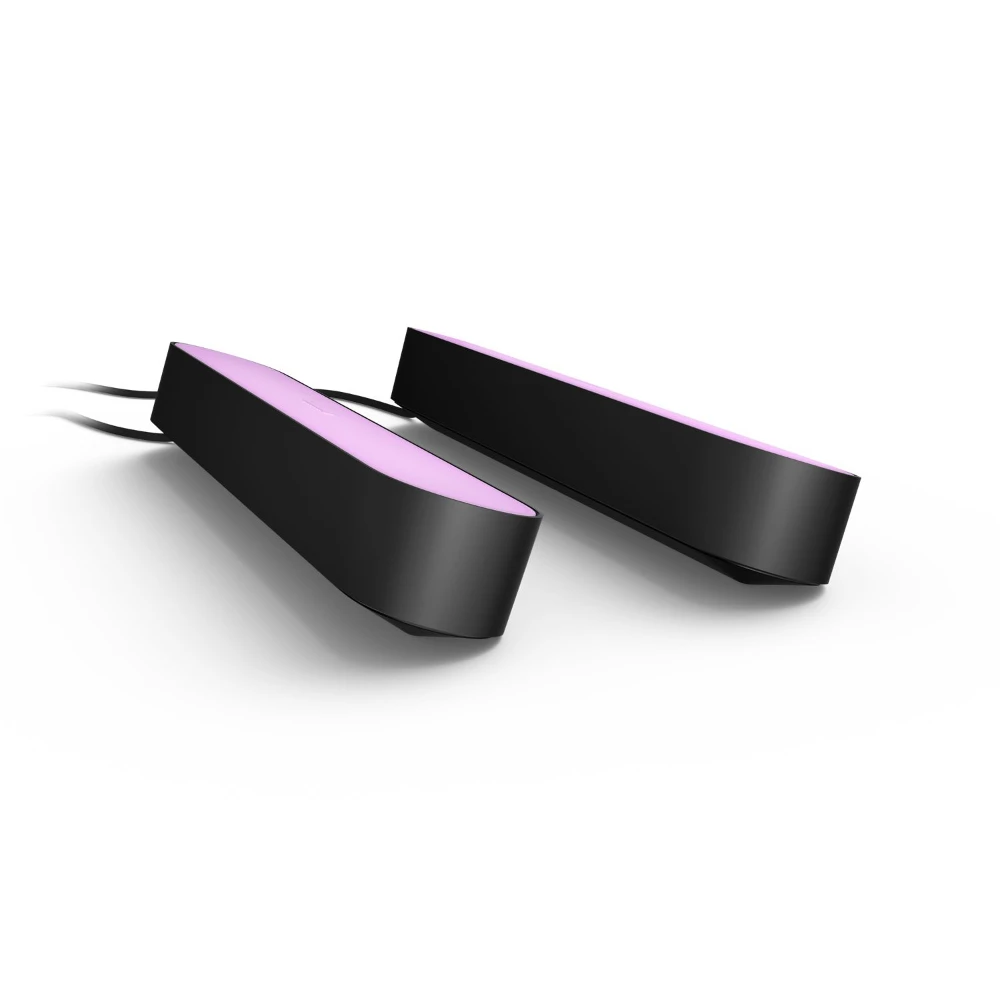 Philips Hue White and colour ambience Play light bar double pack, Smart panel, Black, Integrated LED, Non-changeable bulb(s), Cool white, Warm white, White, 2000 K