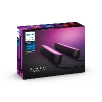 Philips Hue White and colour ambience Play light bar double pack, Smart panel, Black, Integrated LED, Non-changeable bulb(s), Cool white, Warm white, White, 2000 K