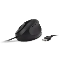 Kensington Pro Fit Ergo Wired Mouse, Right-hand, Optical, USB Type-A, 3200 DPI, Black