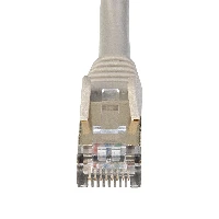 StarTech.com 7.5 m CAT6a Patch Cable - Shielded (STP) - 100% Copper Wire - Snagless Connector - Gray, 7.5 m, Cat6a, U/FTP (STP), RJ-45, RJ-45