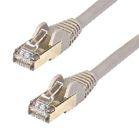 StarTech.com 7m CAT6a Ethernet Cable - 10 Gigabit Shielded Snagless RJ45 100W PoE Patch Cord - 10GbE STP Network Cable w/Strain Relief - Grey Fluke Tested/Wiring is UL Certified/TIA, 7 m, Cat6a, S/UTP (STP), RJ-45, RJ-45