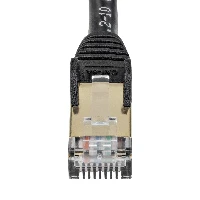 StarTech.com 10m CAT6a Ethernet Cable - 10 Gigabit Shielded Snagless RJ45 100W PoE Patch Cord - 10GbE STP Network Cable w/Strain Relief - Black Fluke Tested/Wiring is UL Certified/TIA, 10 m, Cat6a, S/UTP (STP), RJ-45, RJ-45