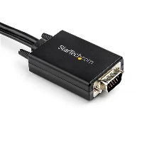 StarTech.com 2m VGA to HDMI Converter Cable with USB Audio Support & Power - Analog to Digital Video Adapter Cable to connect a VGA PC to HDMI Display - 1080p Male to Male Monitor Cable, 2 m, USB Type-A + VGA (D-Sub), HDMI Type A (Standard), Male, Male, Straight