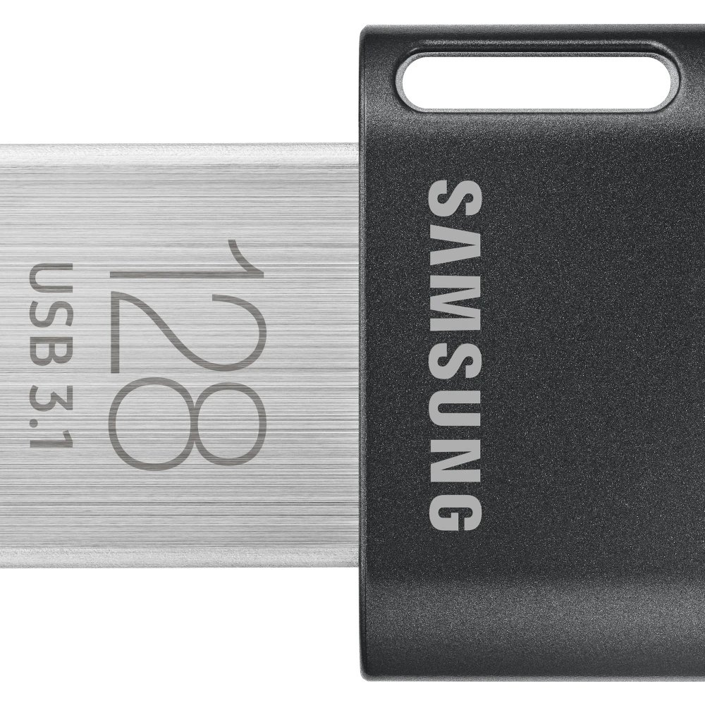 Samsung MUF-128AB, 128 GB, USB Type-A, 3.2 Gen 1 (3.1 Gen 1), 300 MB/s, Capless, Grey, Silver