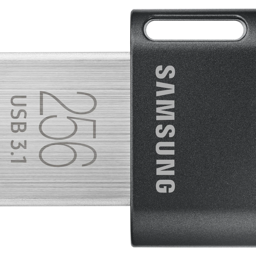 Samsung MUF-256AB, 256 GB, USB Type-A, 3.2 Gen 1 (3.1 Gen 1), 300 MB/s, Capless, Grey, Silver